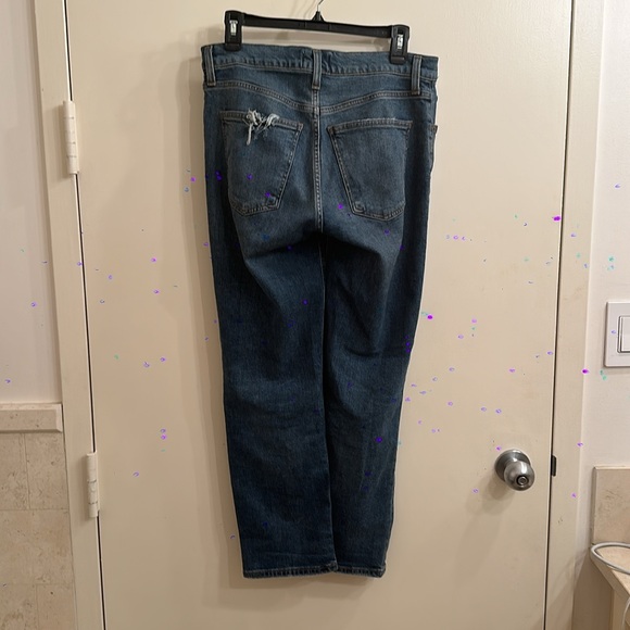 Agolde Kye Jeans size 25, distressed high rise straight leg organic denim - Picture 3 of 8